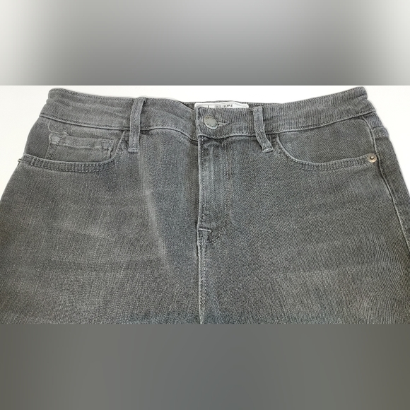 Free People Light Black Fray Raw Hem Skinny Jeans NWOT - Picture 5 of 8